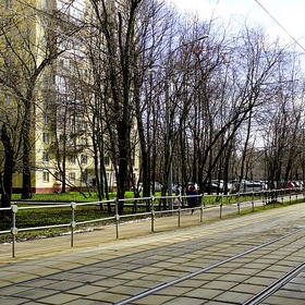 Трамвай в Москве.